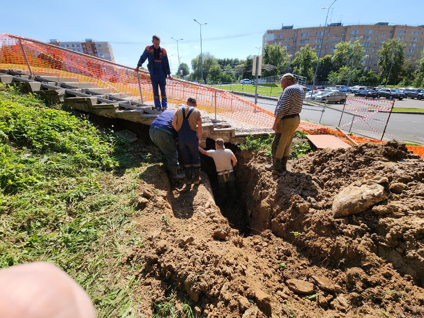 Жкх, Устранение прорыва, Можайск, можайский городской округ, коммунальная служба, московская область, подмосковье,