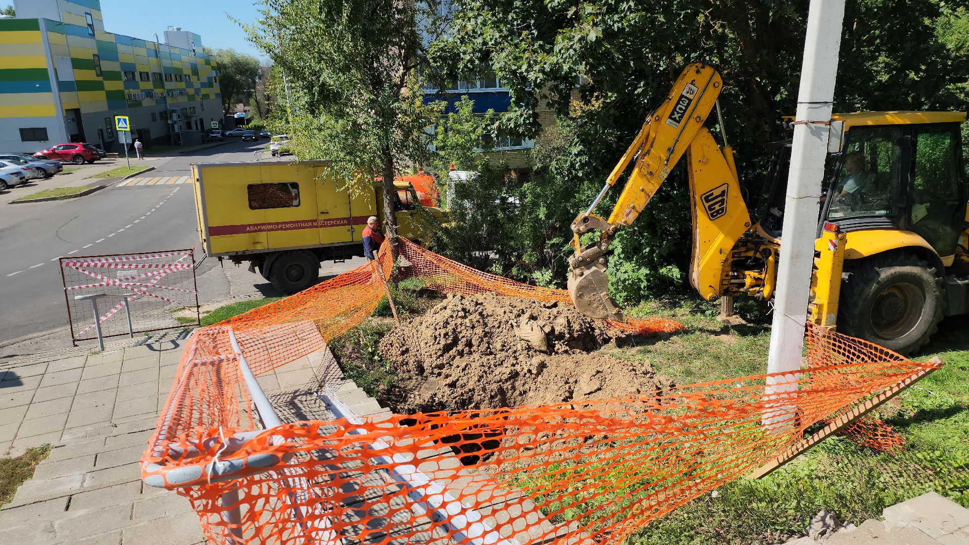 Жкх, Устранение прорыва, Можайск, можайский городской округ, коммунальная служба, московская область, подмосковье,