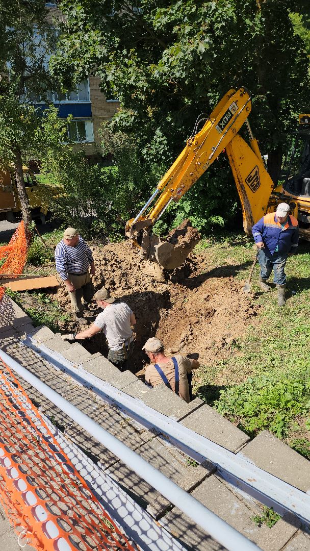 Жкх, Устранение прорыва, Можайск, можайский городской округ, коммунальная служба, московская область, подмосковье,
