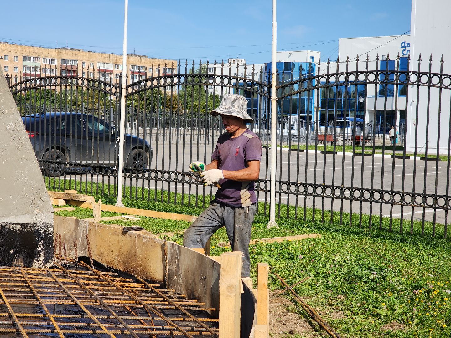 Памятник, Строительство памятника, Памятник ветеранам локальных войн, можайск, можайский городской округ, московская область, подмосковье,