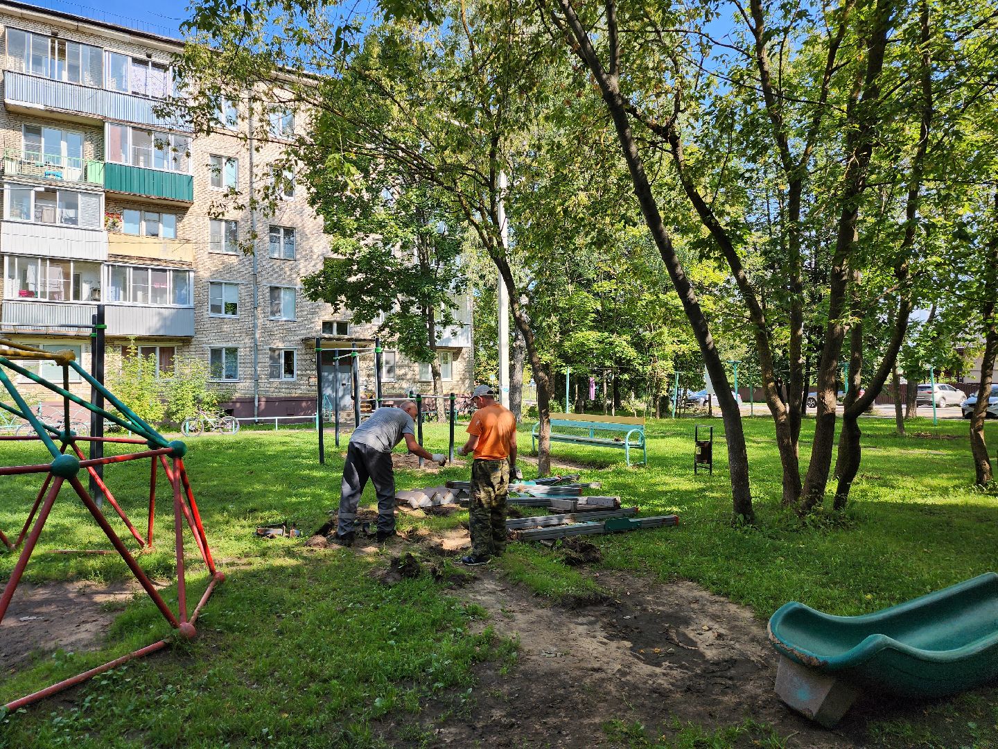 Дубна, Детская площадка, Демонтаж, Замена игровых элементов,