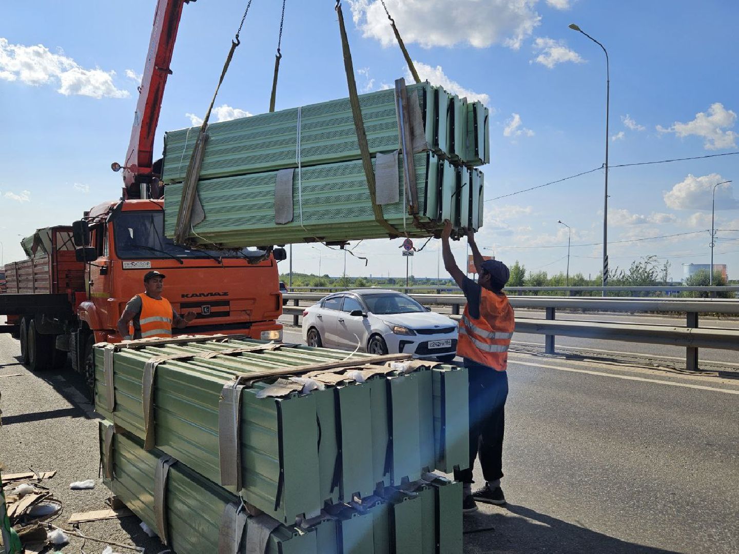 шумозащитные экраны, дорога, трасса, м-5 урал,