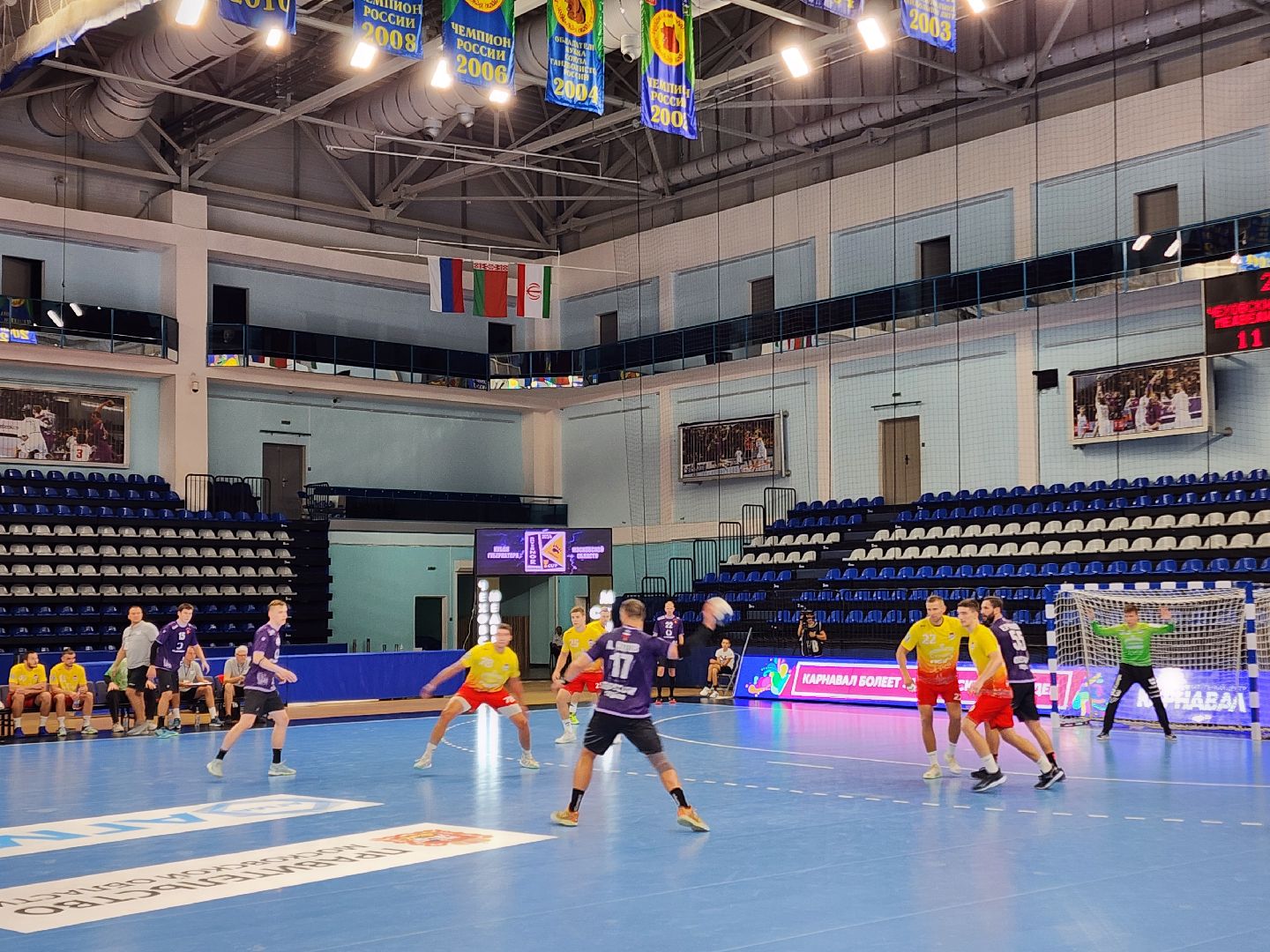 Чехов, дворец спорта Олимпийский, международный турнир по гандболу, Кубок губернатора Московской области, Чеховские медведи, победители, призеры,