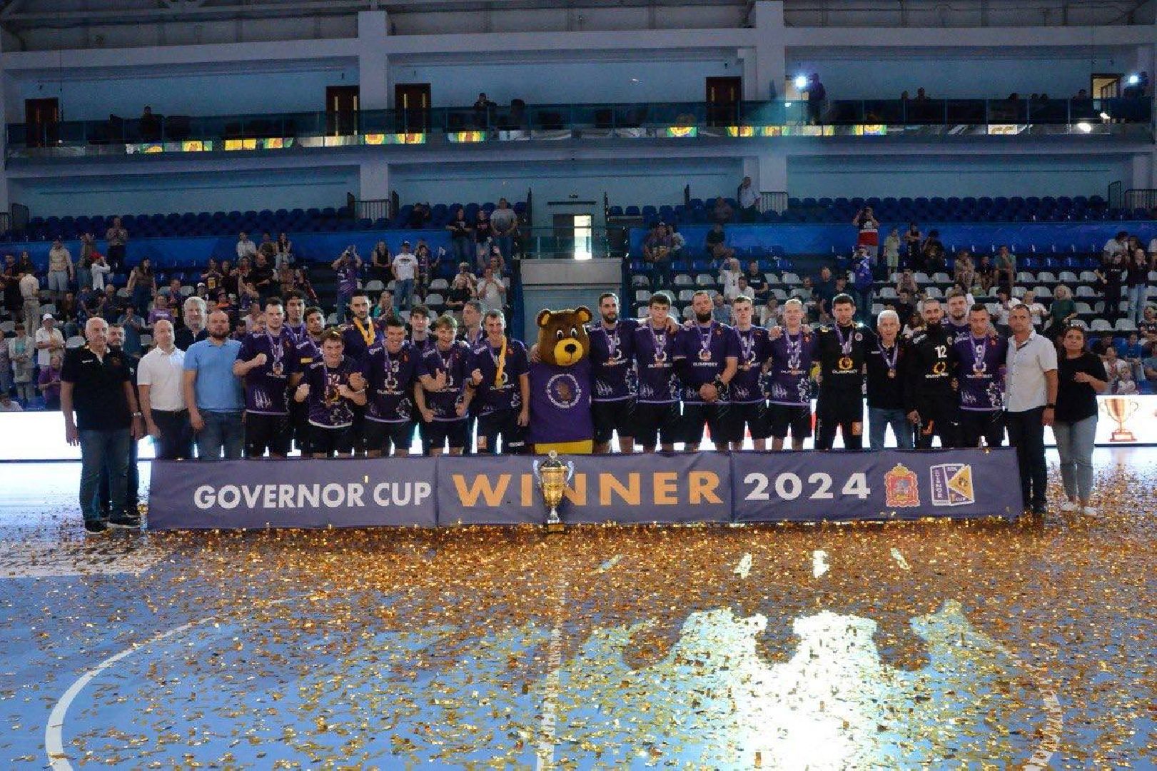 Чехов, дворец спорта Олимпийский, международный турнир по гандболу, Кубок губернатора Московской области, Чеховские медведи, победители, призеры,