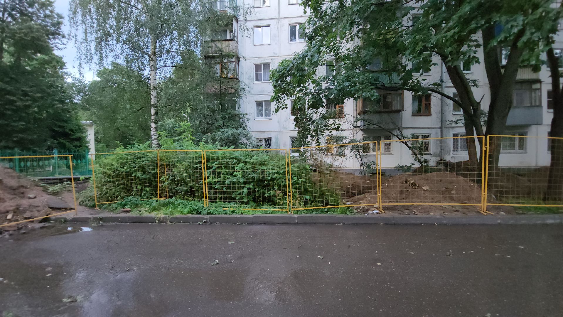 пушкино, ремонт тепловых сетей, центр города, трубы, трубопровод,