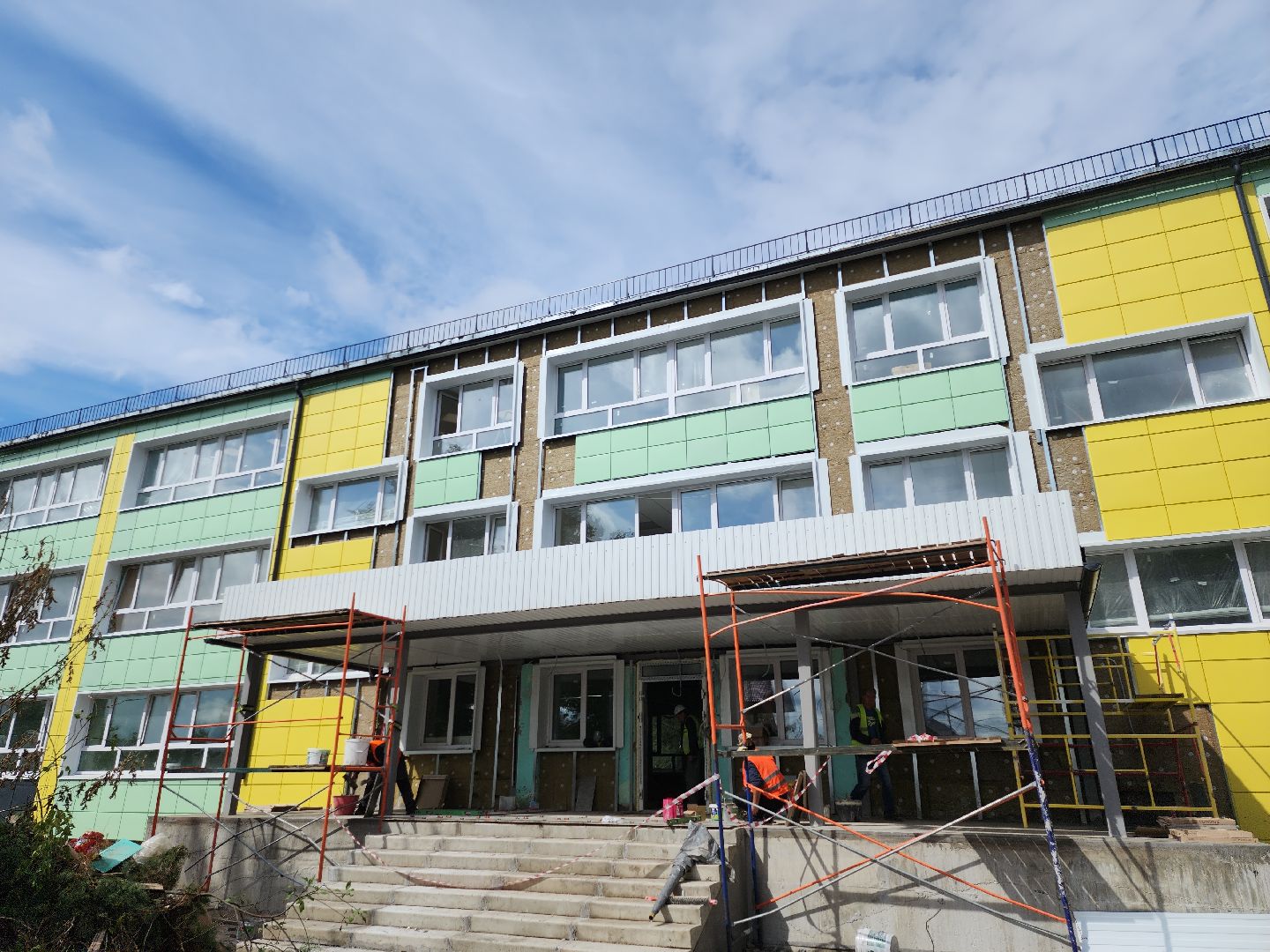 серпухов, подмосковье, капремонт школы, ремонт,