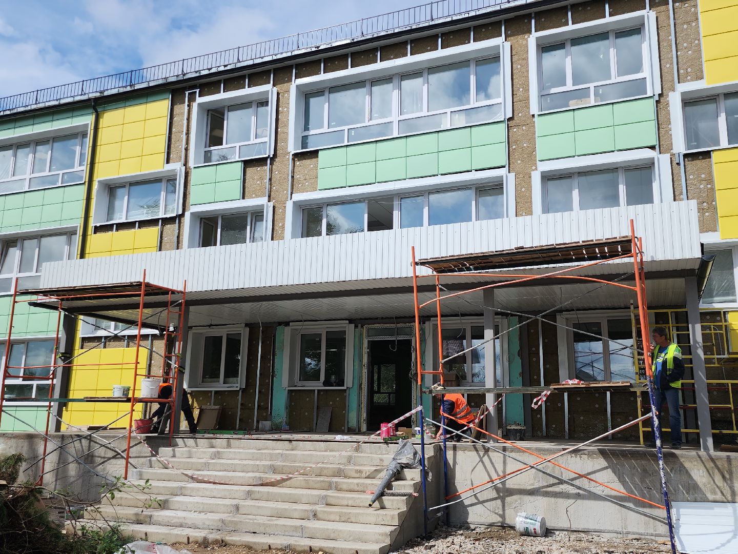 серпухов, подмосковье, капремонт школы, ремонт,