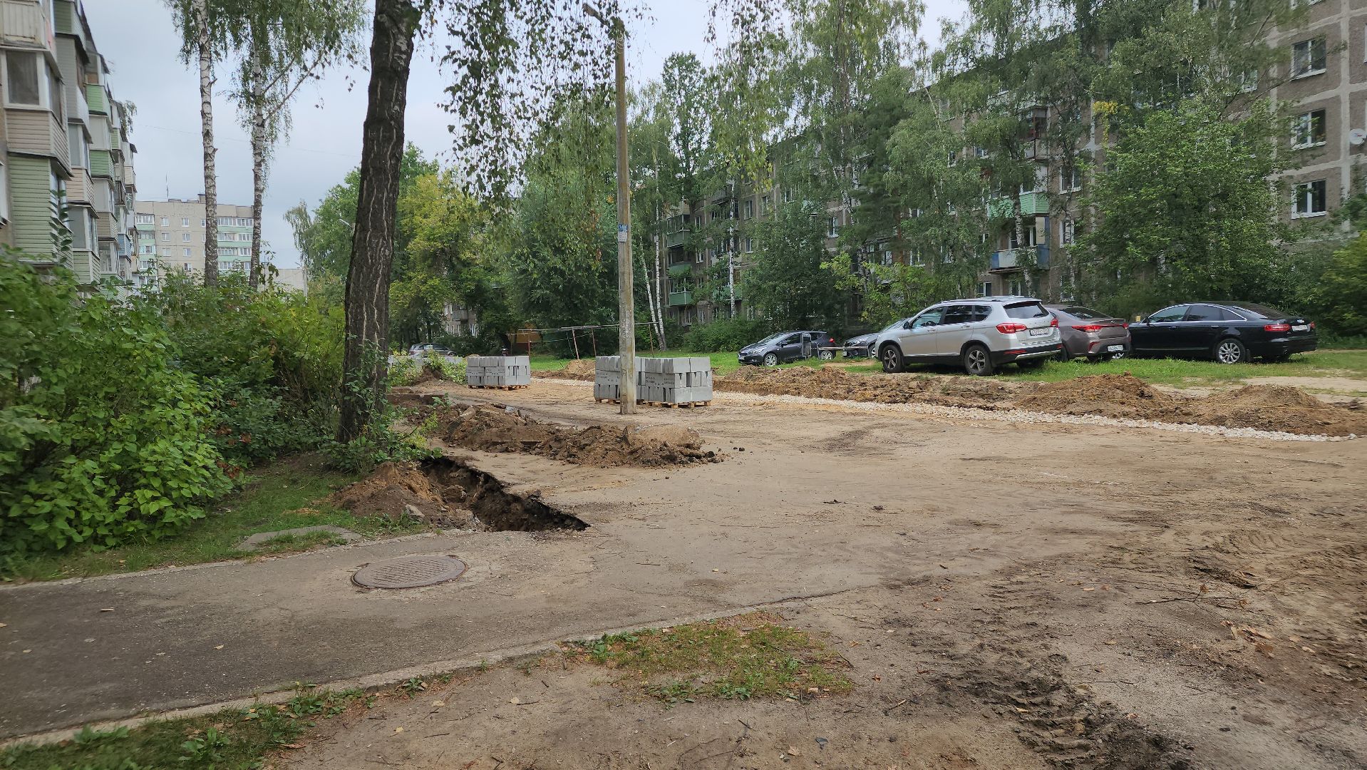 егорьевск, благоустройство, парковка, проезд, двор, двор асфальт,