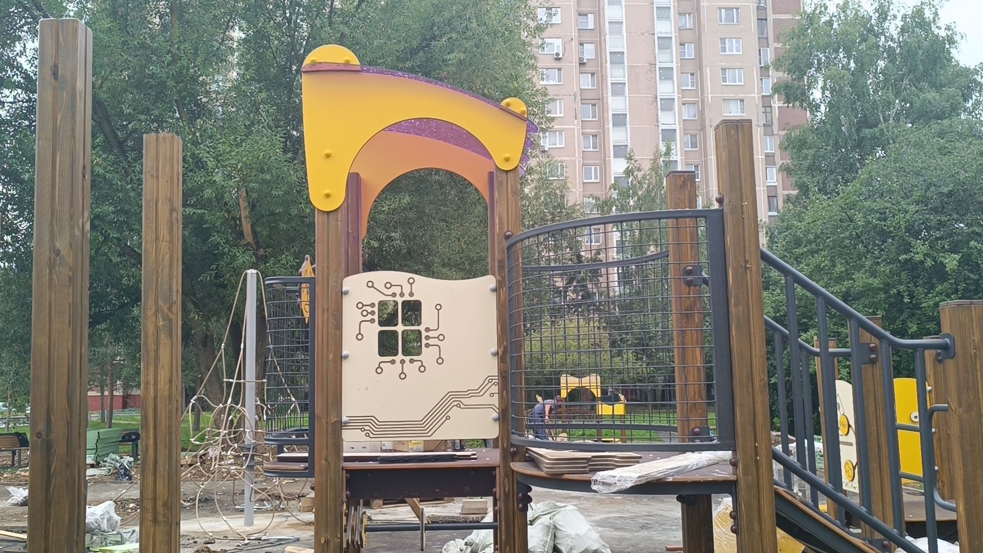 детская площадка, благоустройство, лобня,