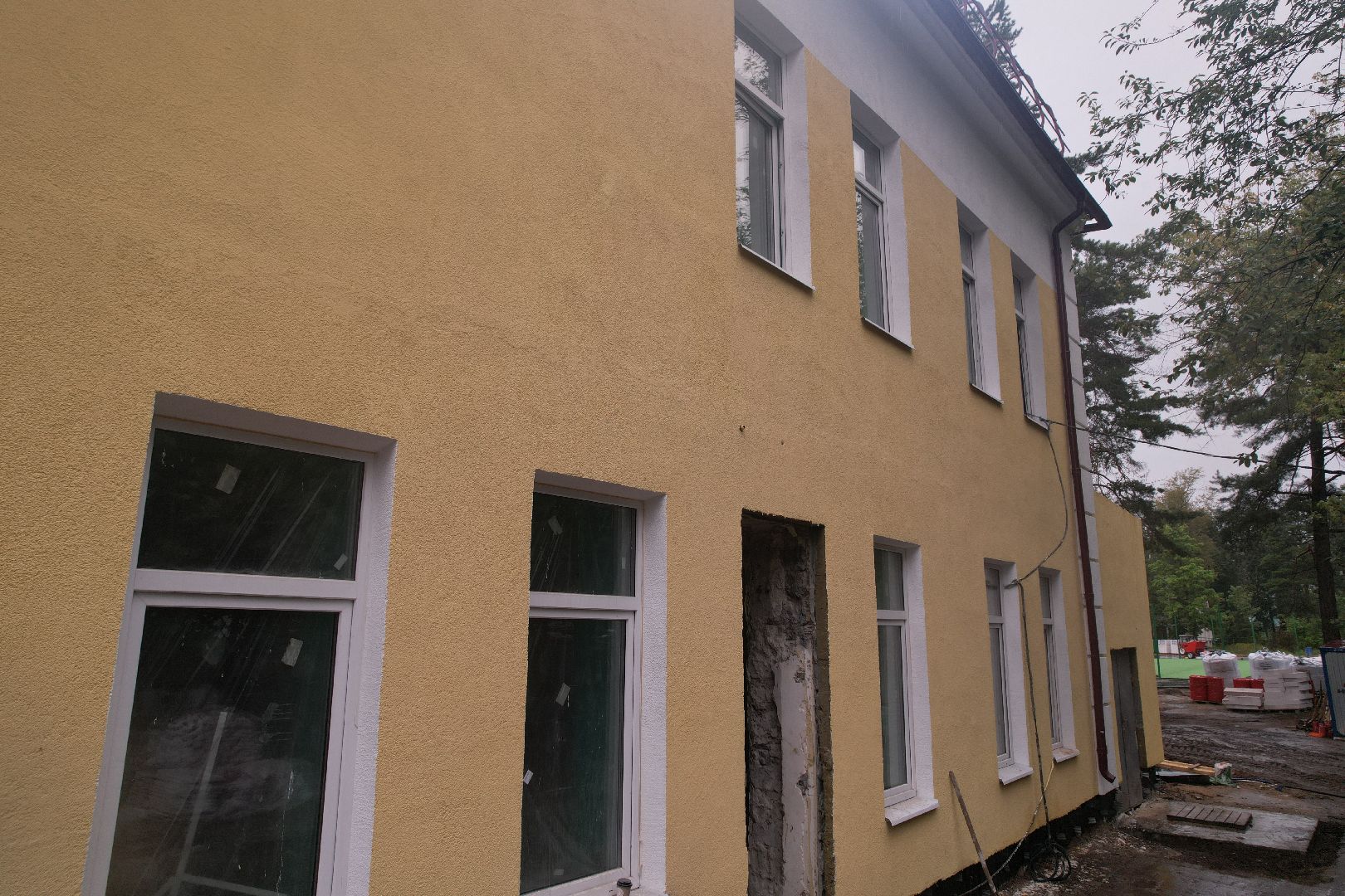 видео с коптера, школа, дубна,