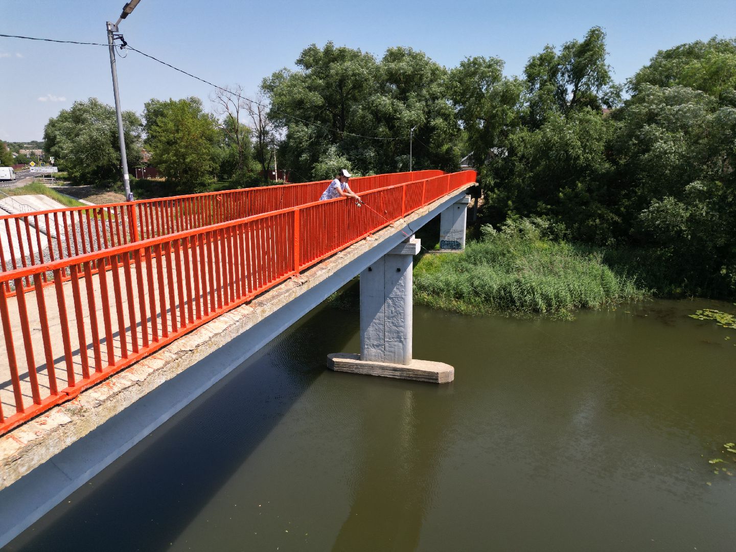 видео с коптера, мост, дороги,