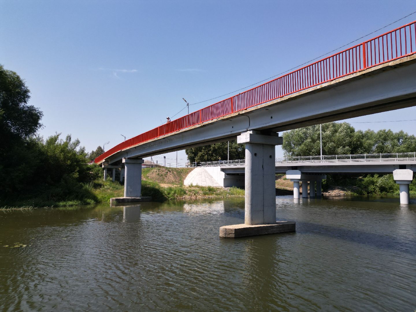 видео с коптера, мост, дороги,