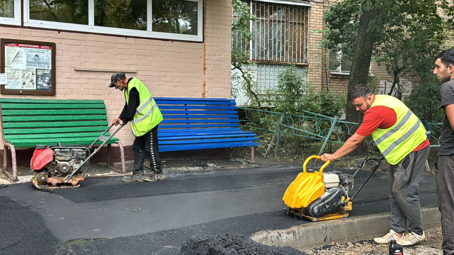 Благоустройство дворов в Одинцово, комплексное благоустройство, Ремонт тротуаров,