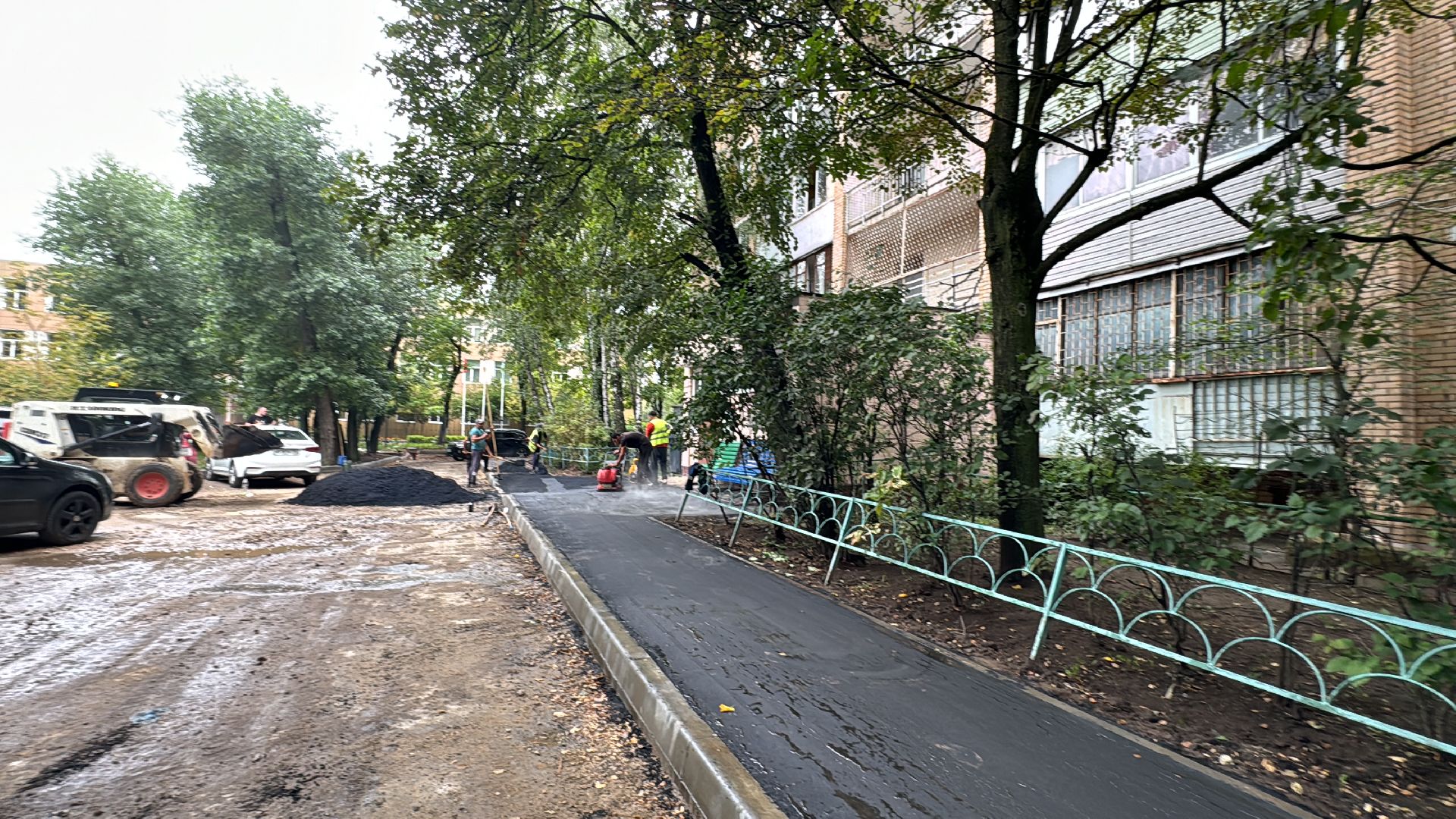 Благоустройство дворов в Одинцово, комплексное благоустройство, Ремонт тротуаров,