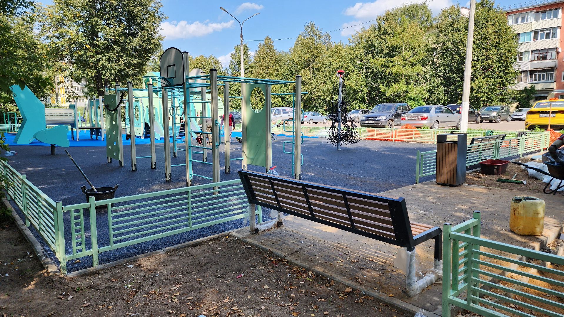 кашира, благоустройство, модернизация детской площадки, безопасное покрытие,