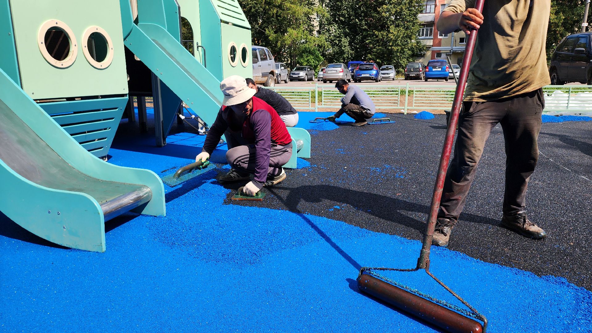 кашира, благоустройство, модернизация детской площадки, безопасное покрытие,