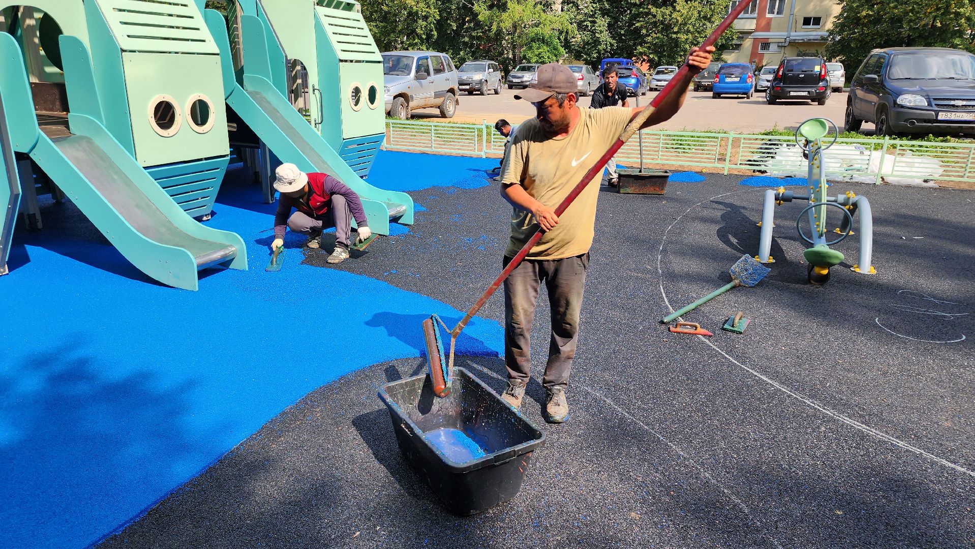 кашира, благоустройство, модернизация детской площадки, безопасное покрытие,