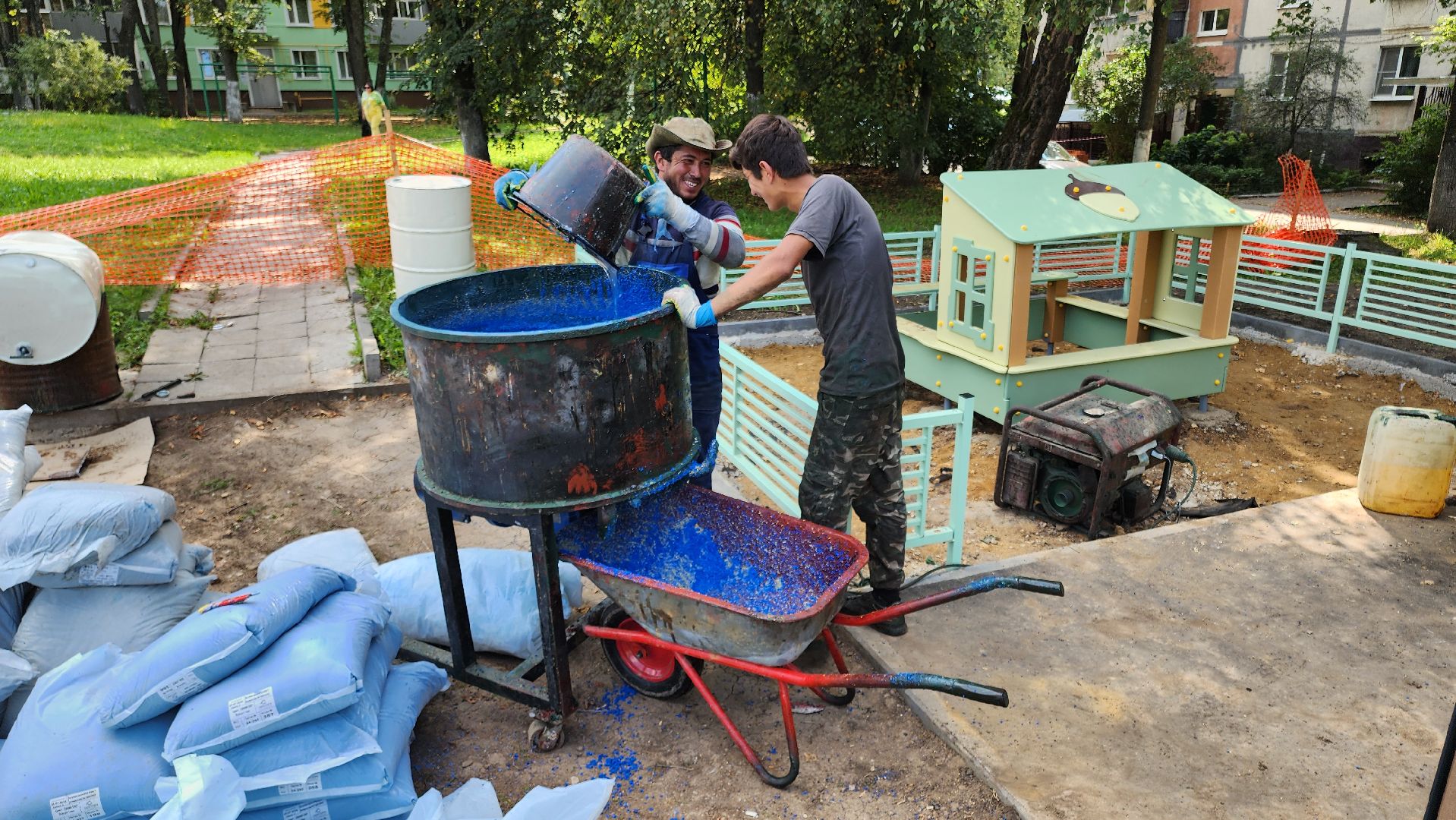кашира, благоустройство, модернизация детской площадки, безопасное покрытие,