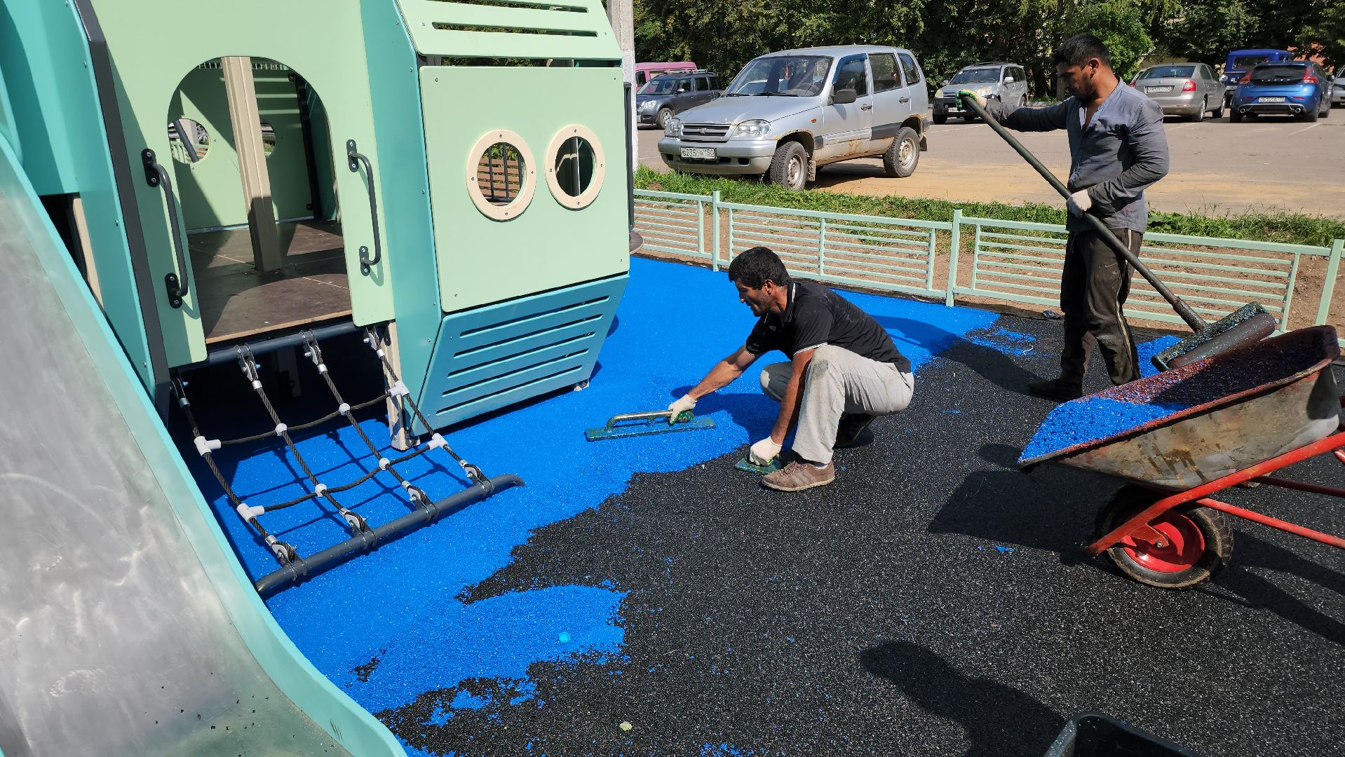 кашира, благоустройство, модернизация детской площадки, безопасное покрытие,