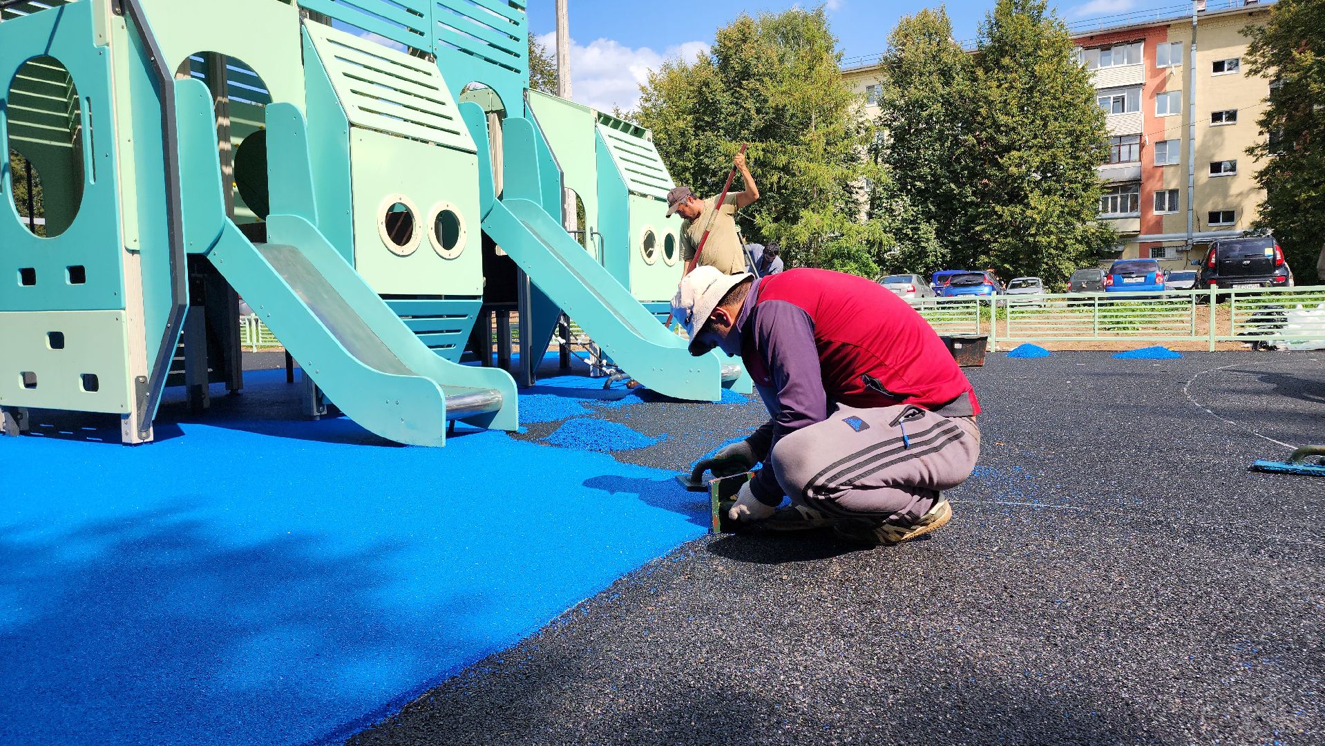 кашира, благоустройство, модернизация детской площадки, безопасное покрытие,