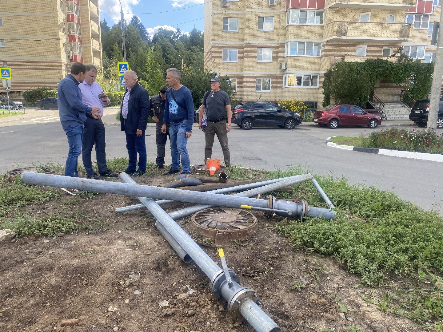 ремонт сетей ГВС, власиха замена труб ГВС, замена теплокамер, Власиха ремонт теплокамер, отопительный сезон 2024-2025,