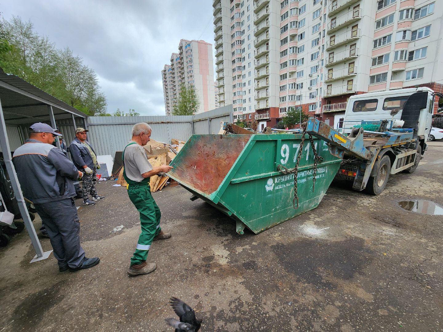 Чехов, крупногабаритные отходы, вывоз мусора, обращение с ТКО, региональный оператор, специализированные компании, горячая линия 122, МСК-НТ,