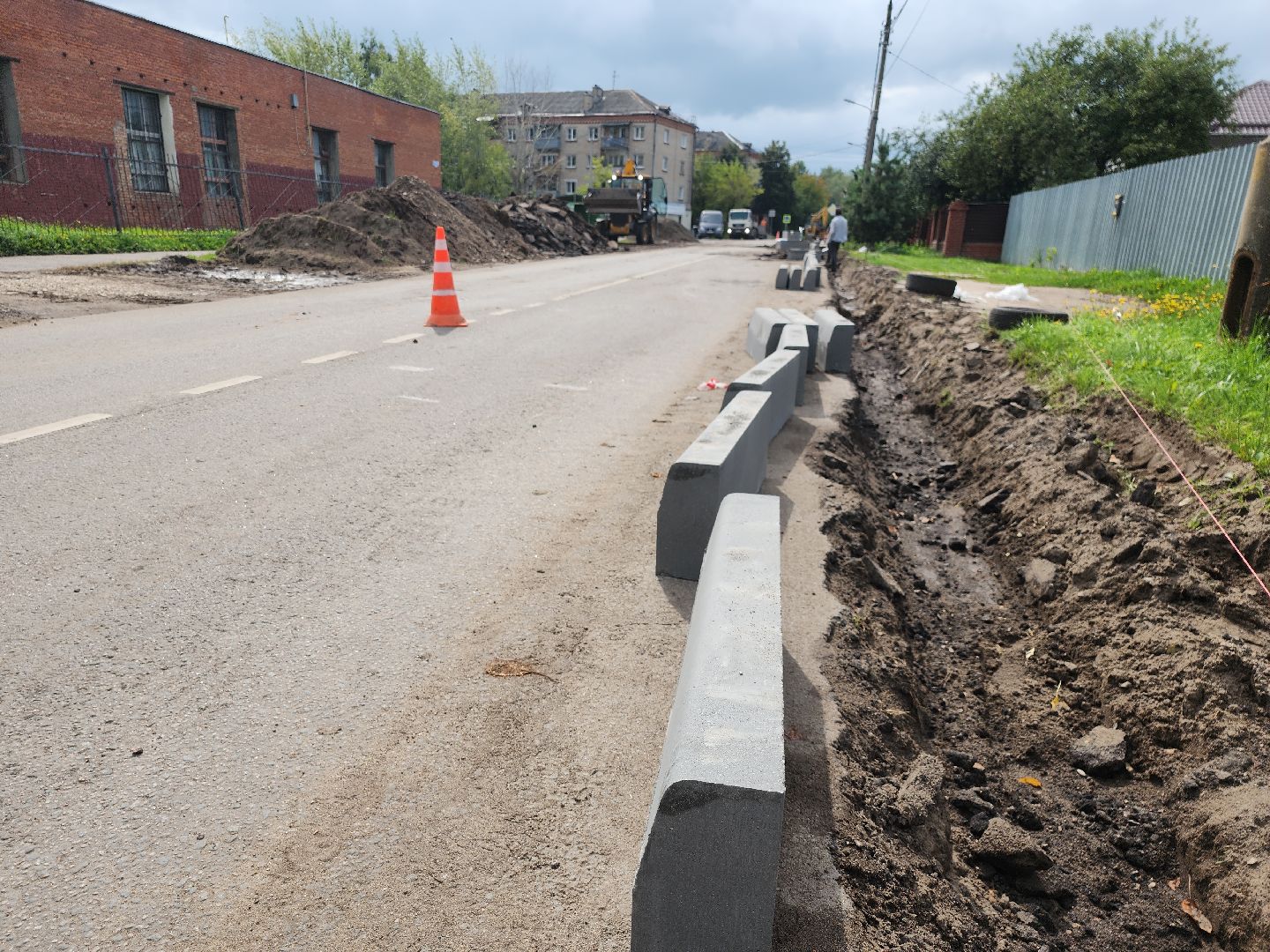 серпухов, подмосковье, ремонт дороги,