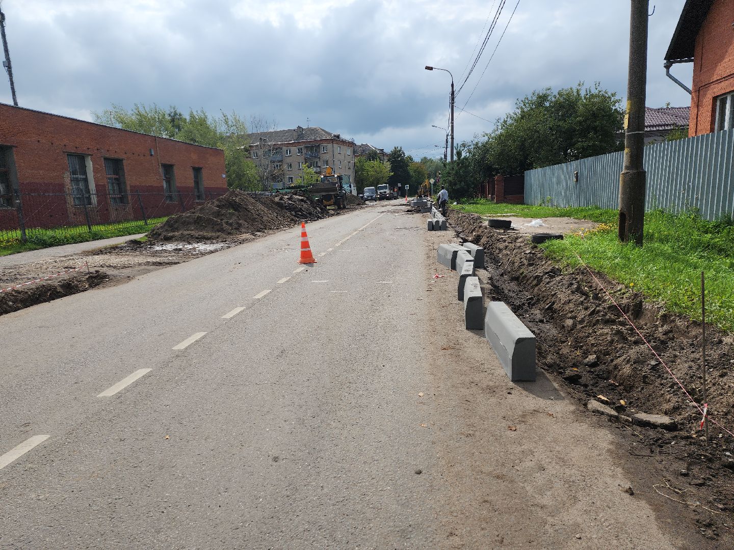 серпухов, подмосковье, ремонт дороги,