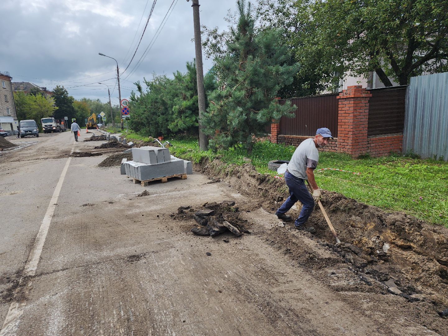 серпухов, подмосковье, ремонт дороги,