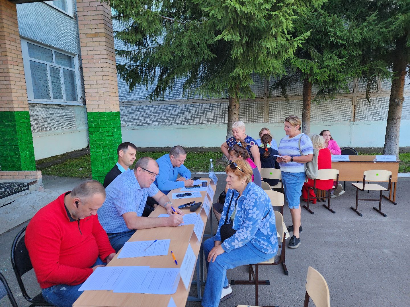 Чехов, село Стремилово, выездная администрация, встреча с жителями, обращения граждан, благоустройство, опиловка деревьев, дорожный ремонт, уличное освещение, улица Луговая,