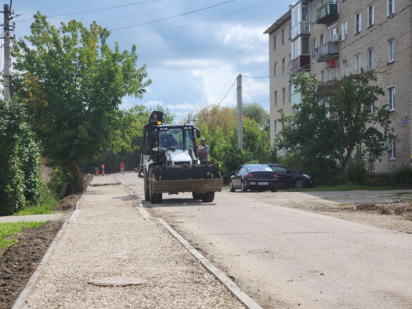 ремонт тротуаров, куровское, орехово-зуевский округ,