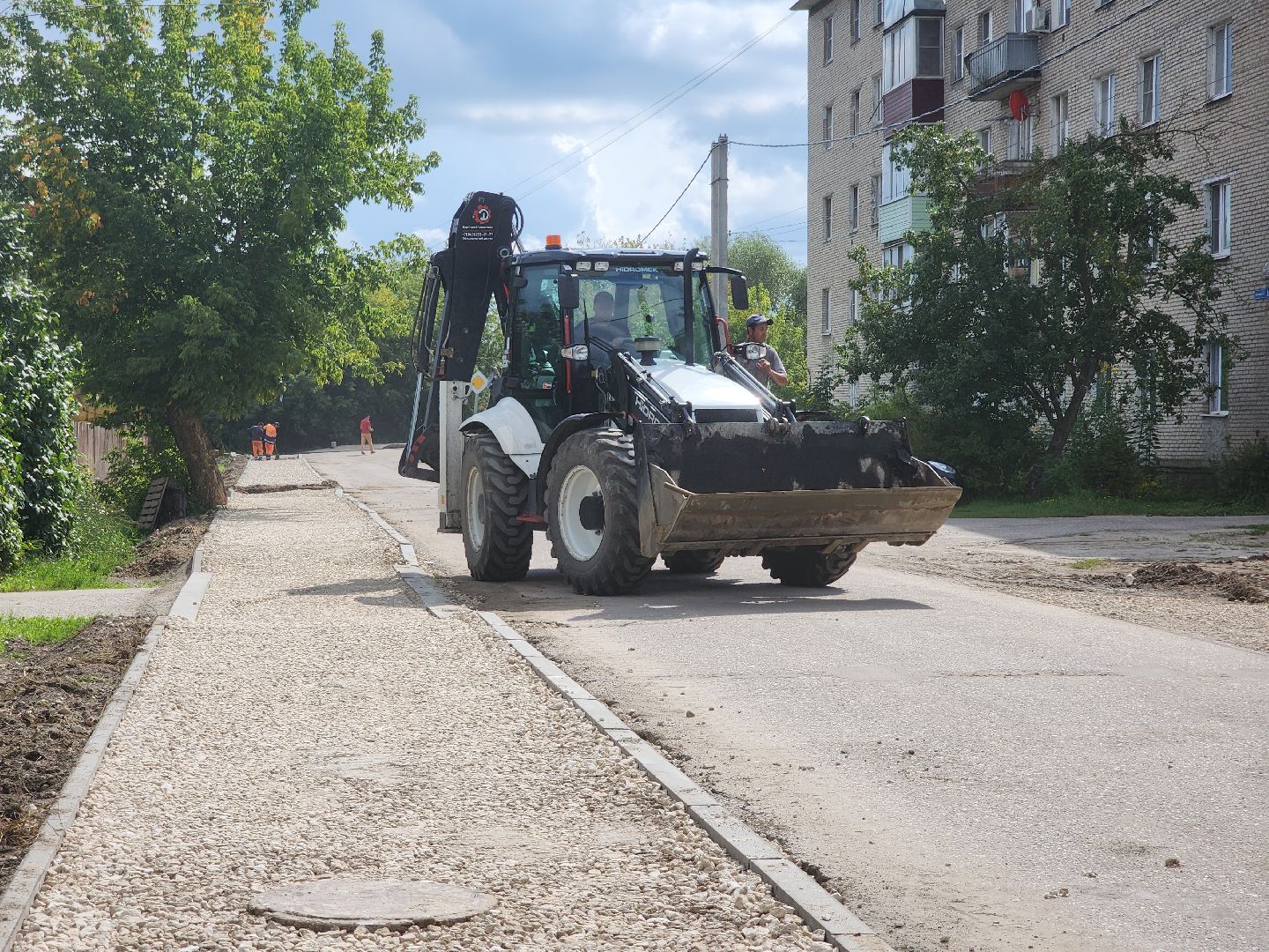 ремонт тротуаров, куровское, орехово-зуевский округ,