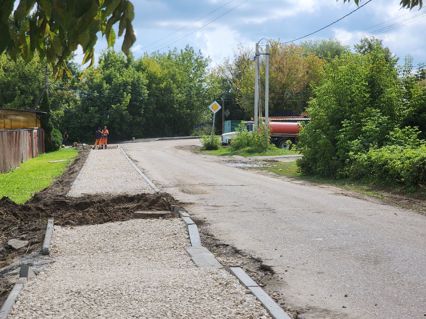 ремонт тротуаров, куровское, орехово-зуевский округ,