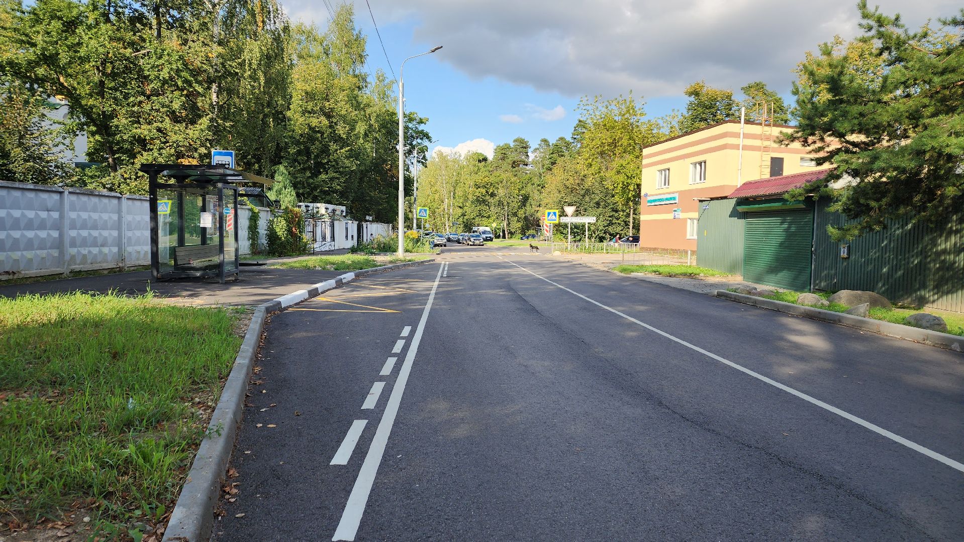 пушкино, дорожный ремонт, дорожный знак, тротуары, автобусная остановка, асфальтирование дорог,