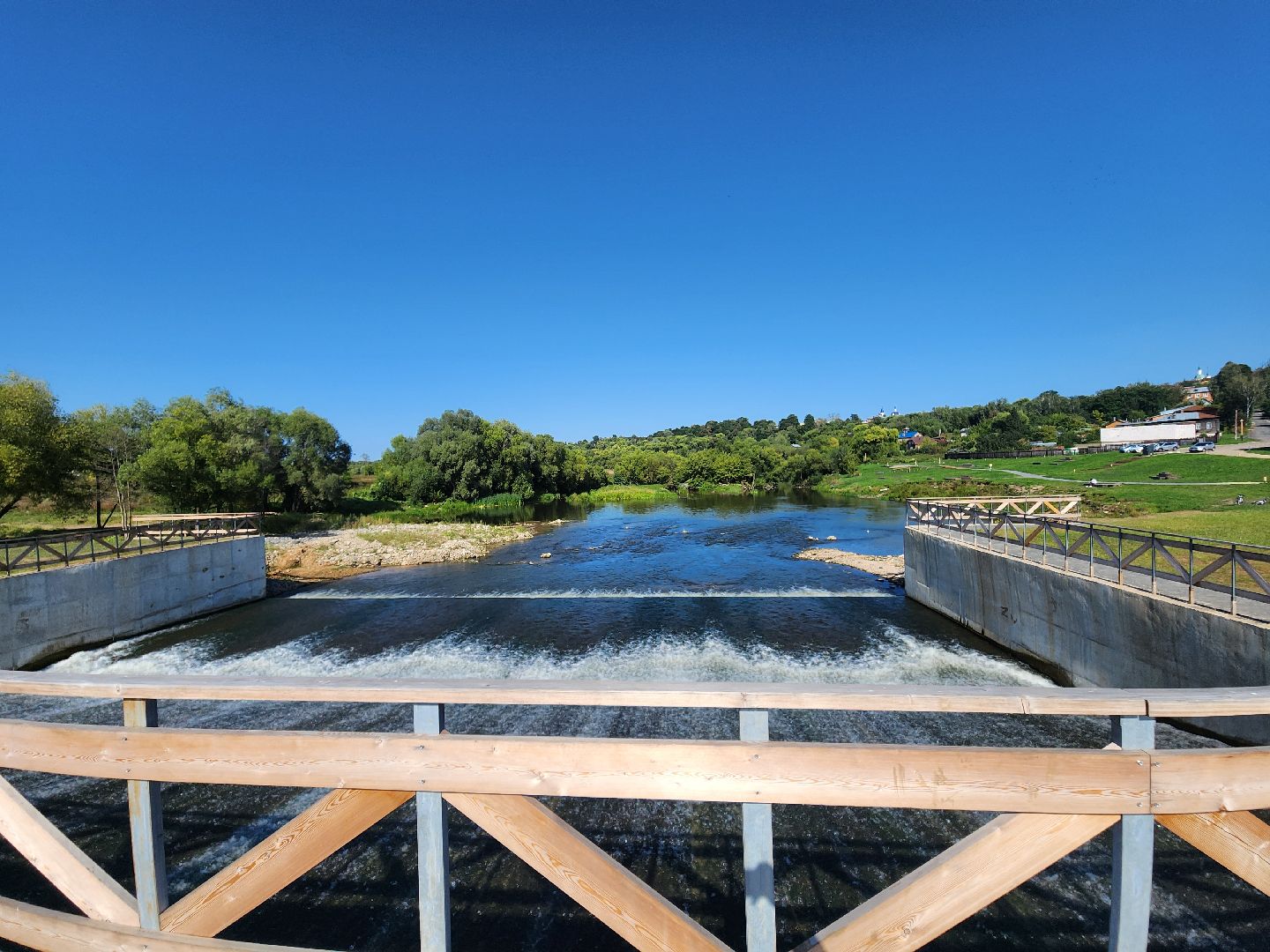 Зарайск, благоустойство, набережная, плотина, смотровая площадка,