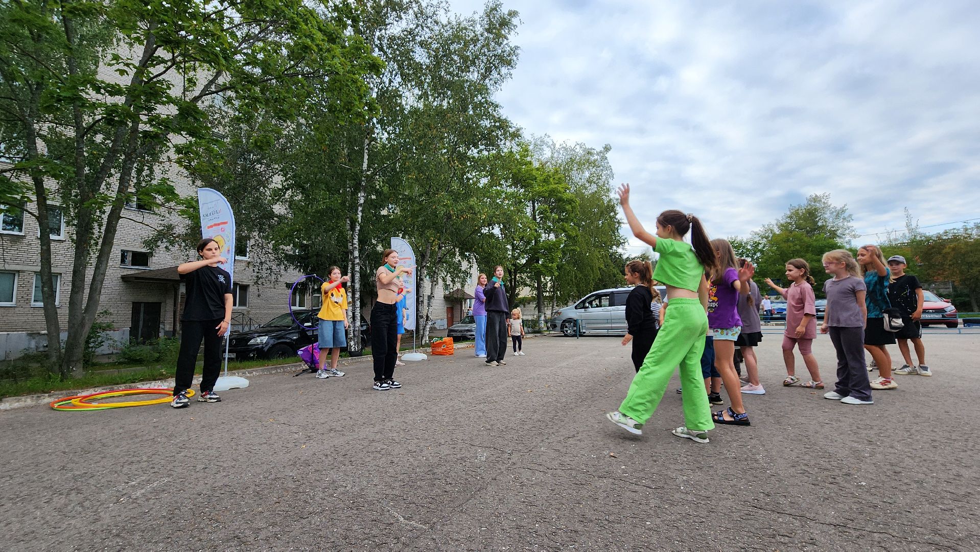 праздник двора, трудовые бригады, подростки-аниматоры, протвино, цми,