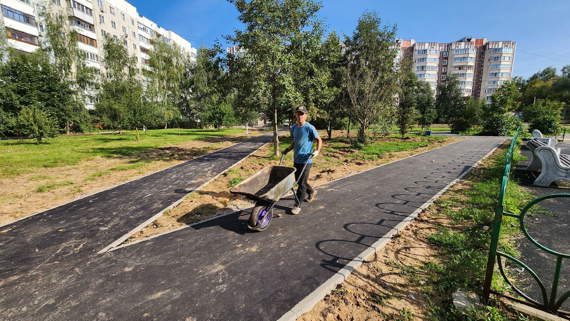 Солнечногорск, благоустройство, Военный городок, новая парковка,