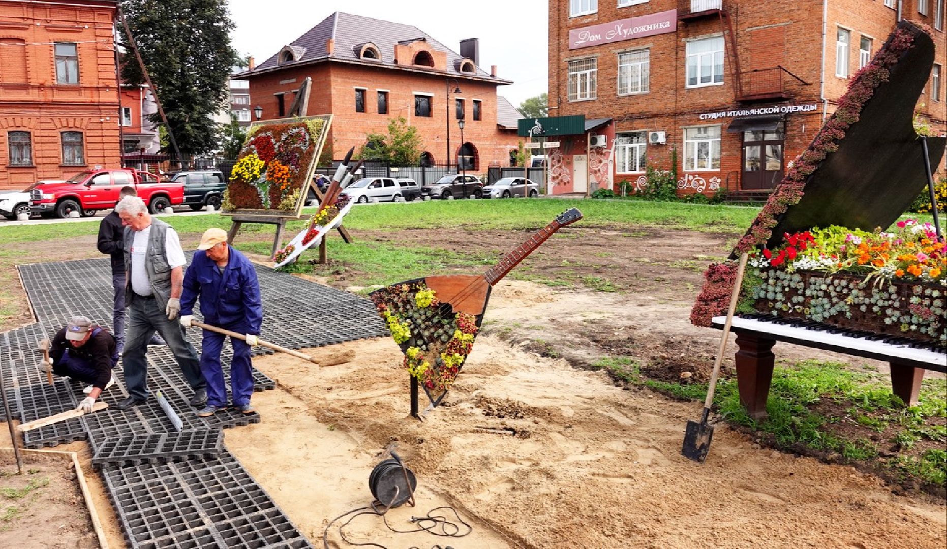 Благоустройство, Лето в Подмосковье, Сергиев Посад,