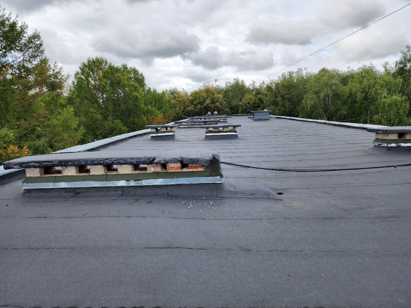 Чехов, школа 8, ремонт кровли, замена покрытия кровли, линокром, муниципальная программа Образование, гидроизоляция, теплоизоляция,