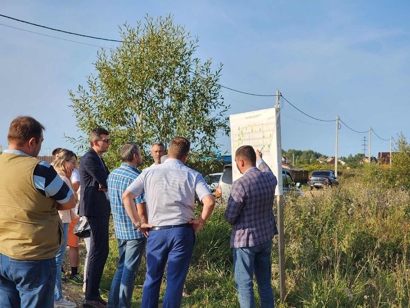 Дубна, Юркино, Строительство дороги, Встреча с жителями,