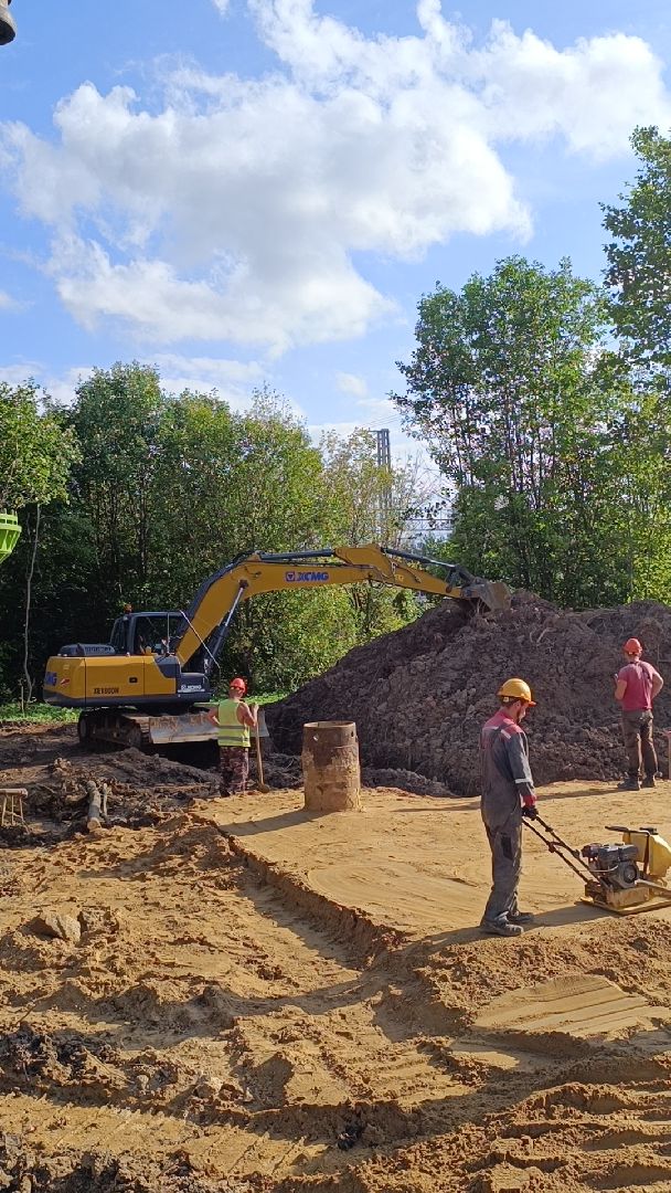 строительство, пешеходный переход, лобня,