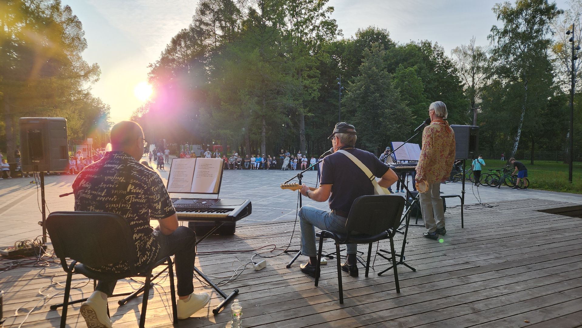 ступино, лето в подмосковье, уличные музыканты,