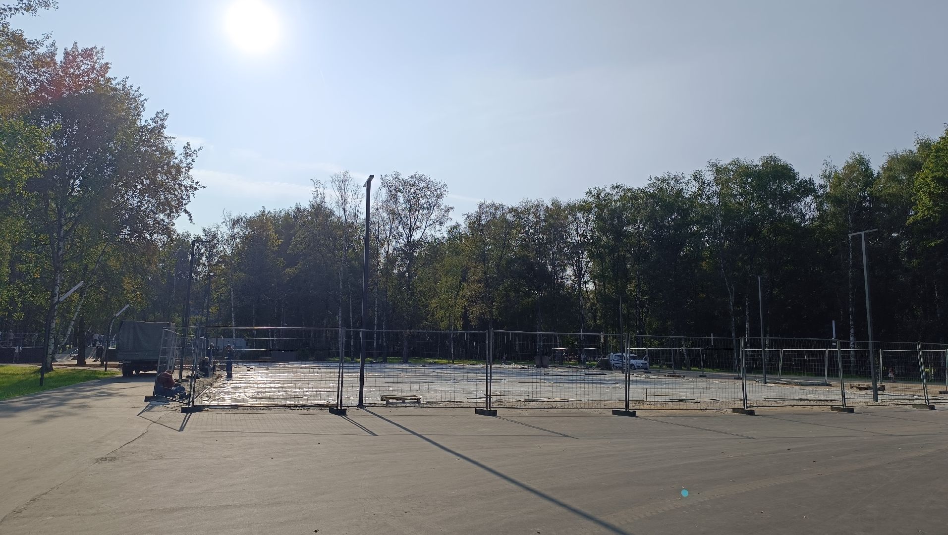 парк, реконструкция, каток, лобня,