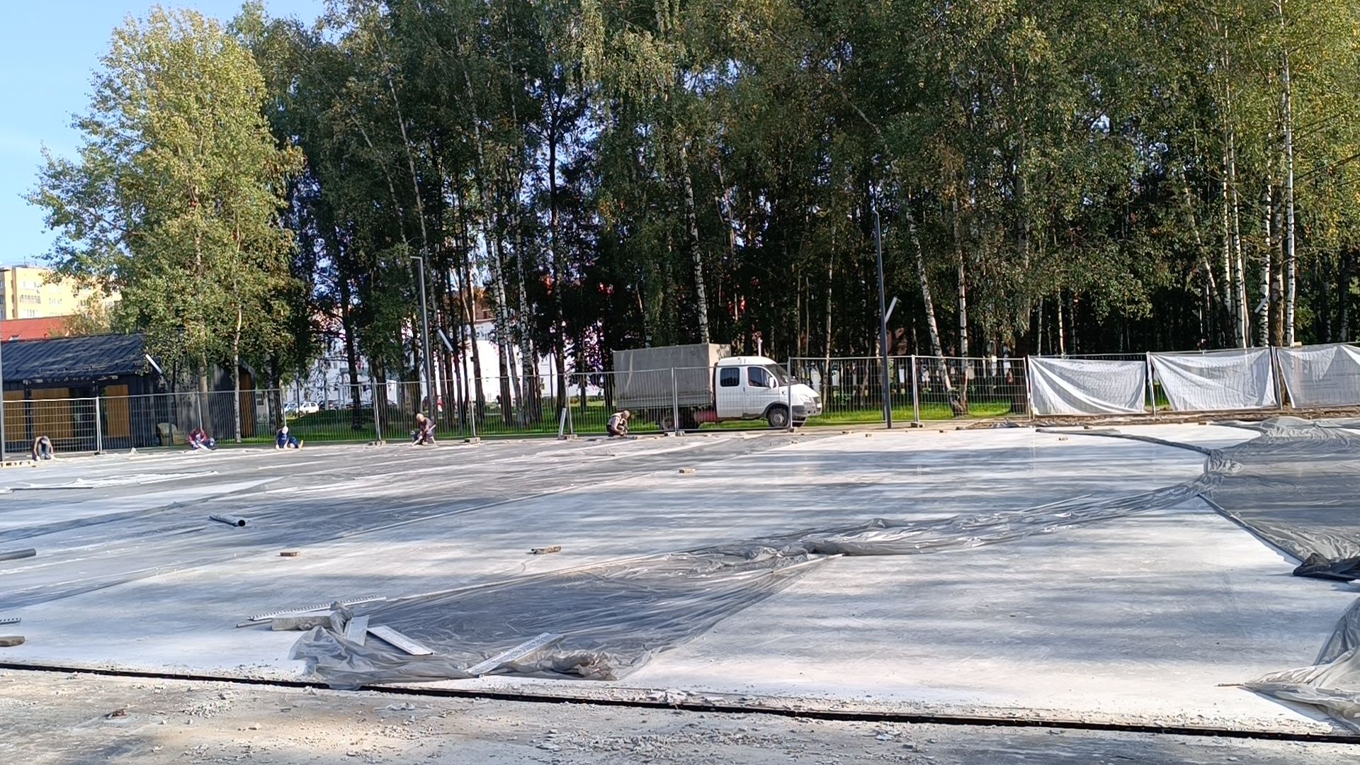 парк, реконструкция, каток, лобня,