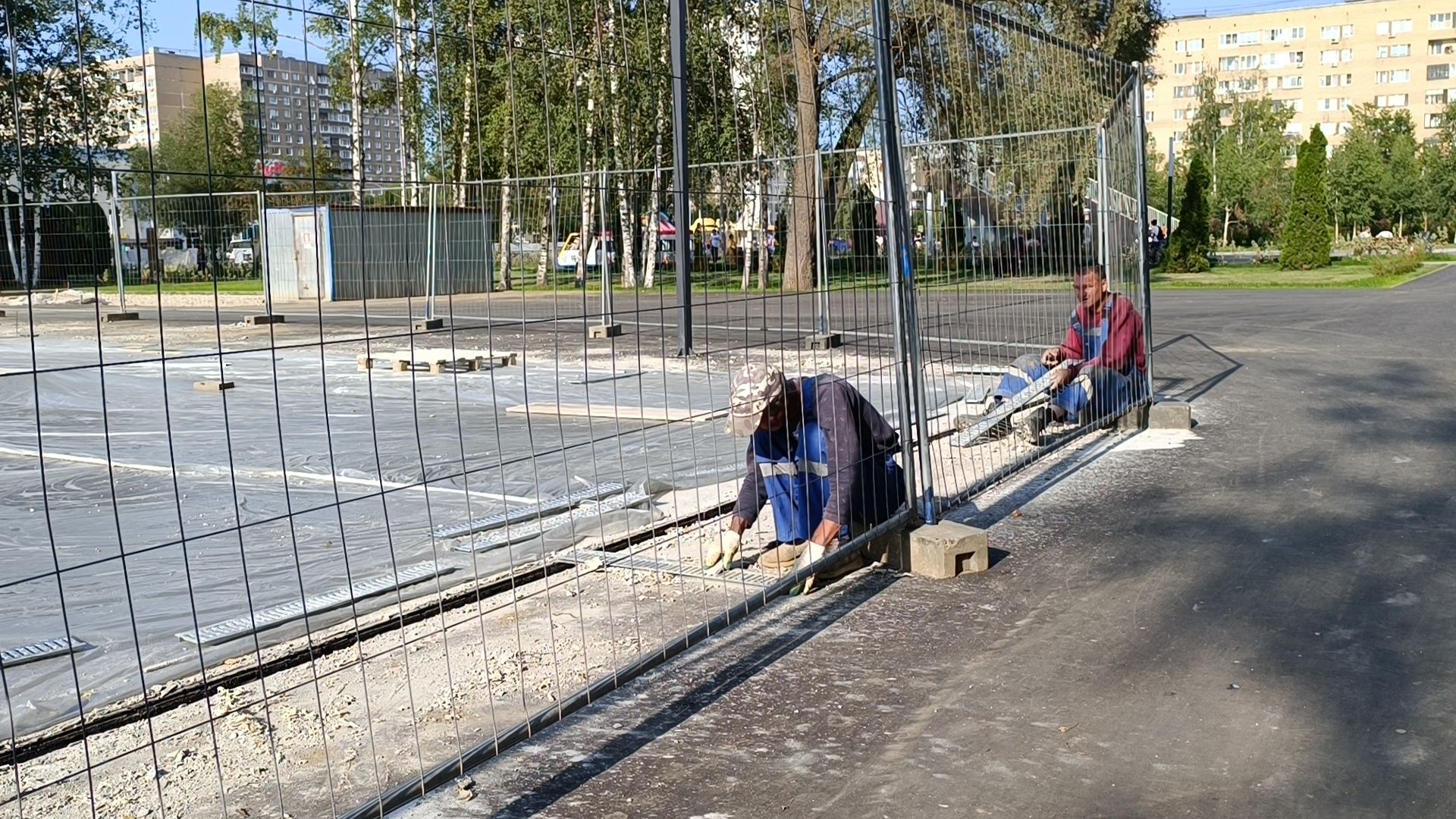 парк, реконструкция, каток, лобня,