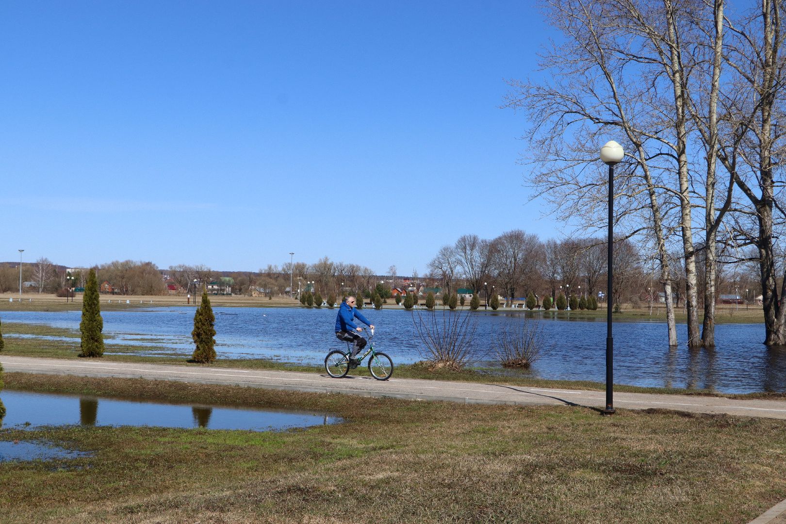 Серебряные Пруды, парк, половодье, природа