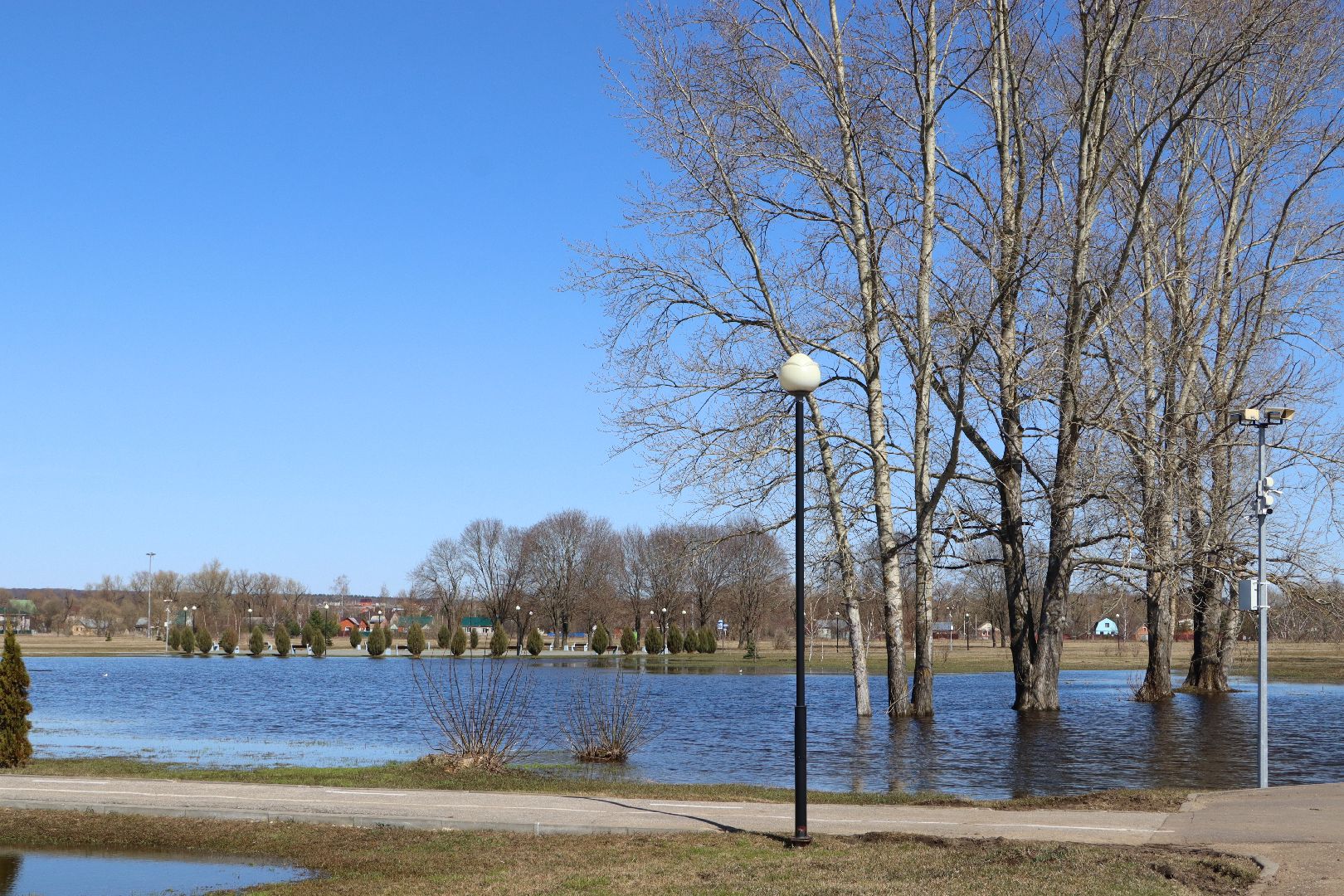 Серебряные Пруды, парк, половодье, природа