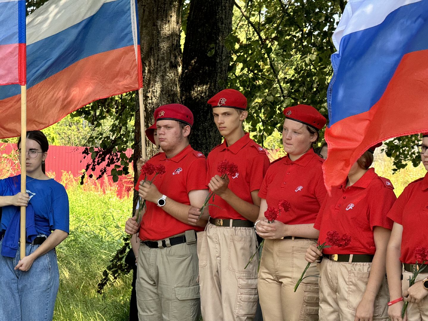 шаховская, день российского флага, акция, юнармеец, движение первых,