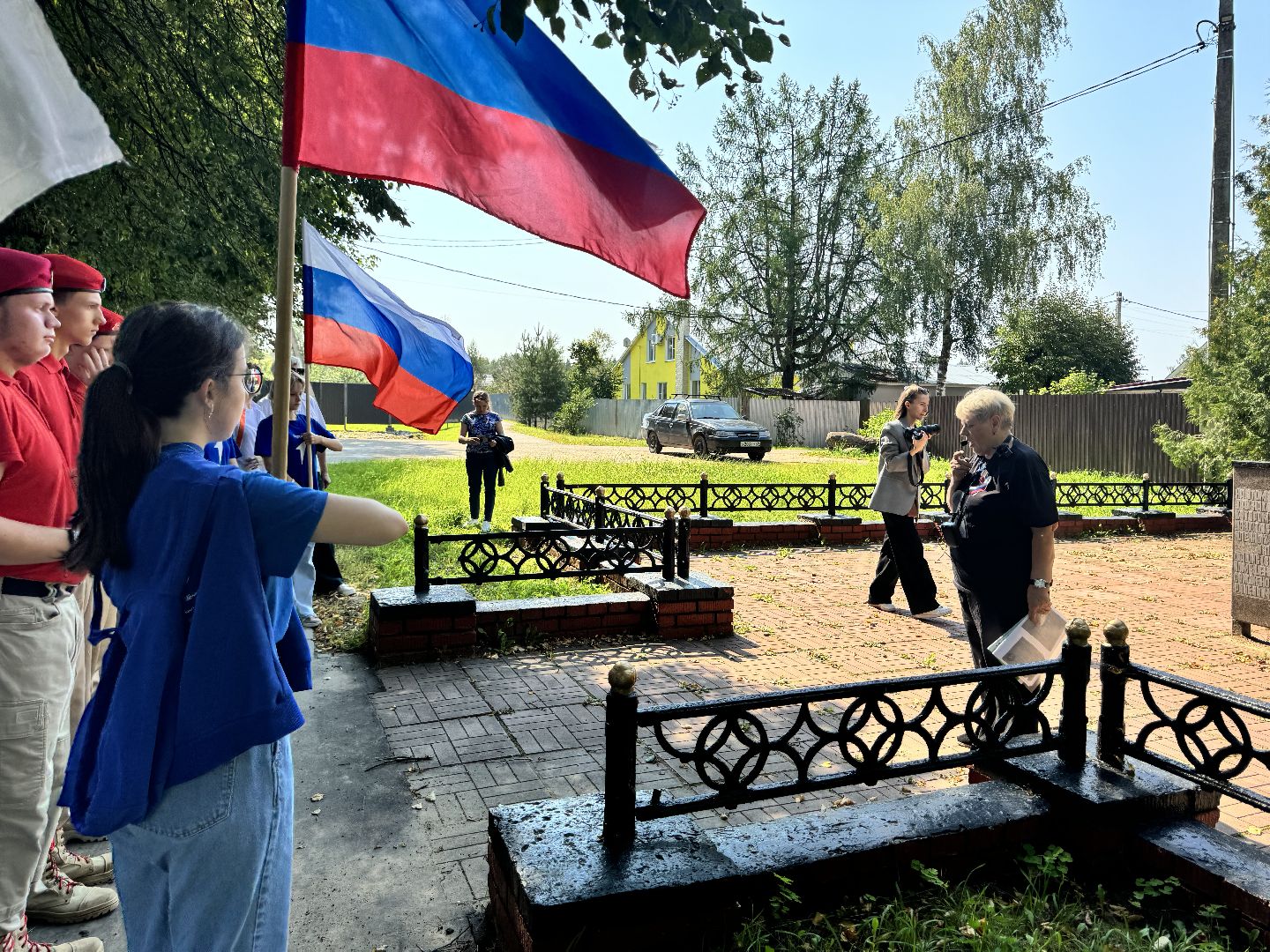 шаховская, день российского флага, акция, юнармеец, движение первых,