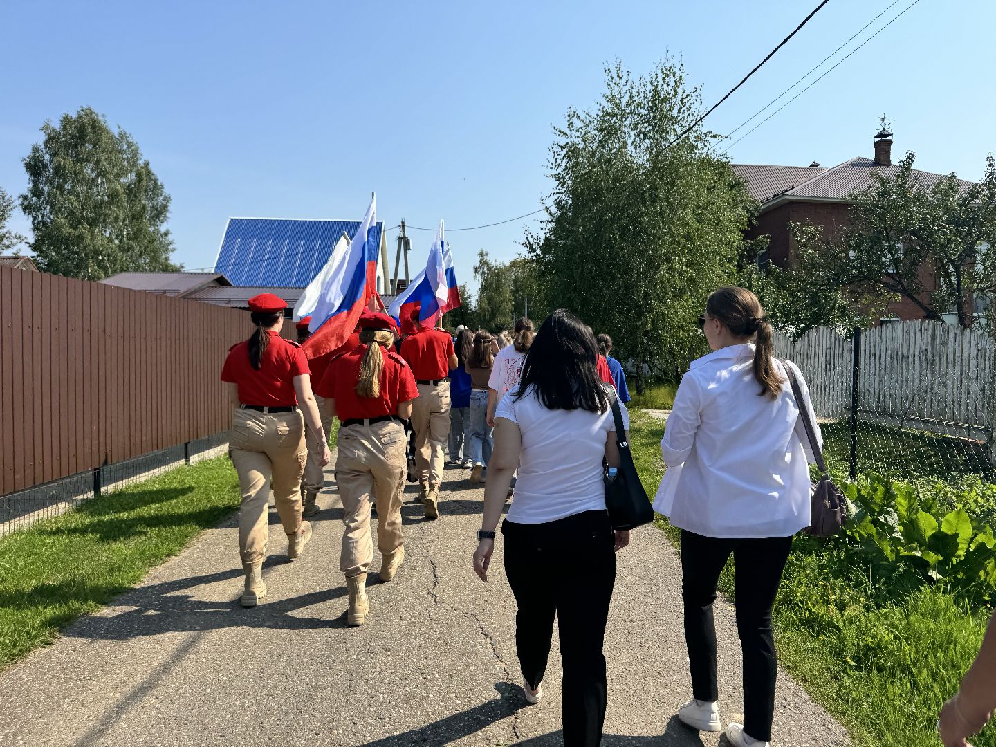 шаховская, день российского флага, акция, юнармеец, движение первых,